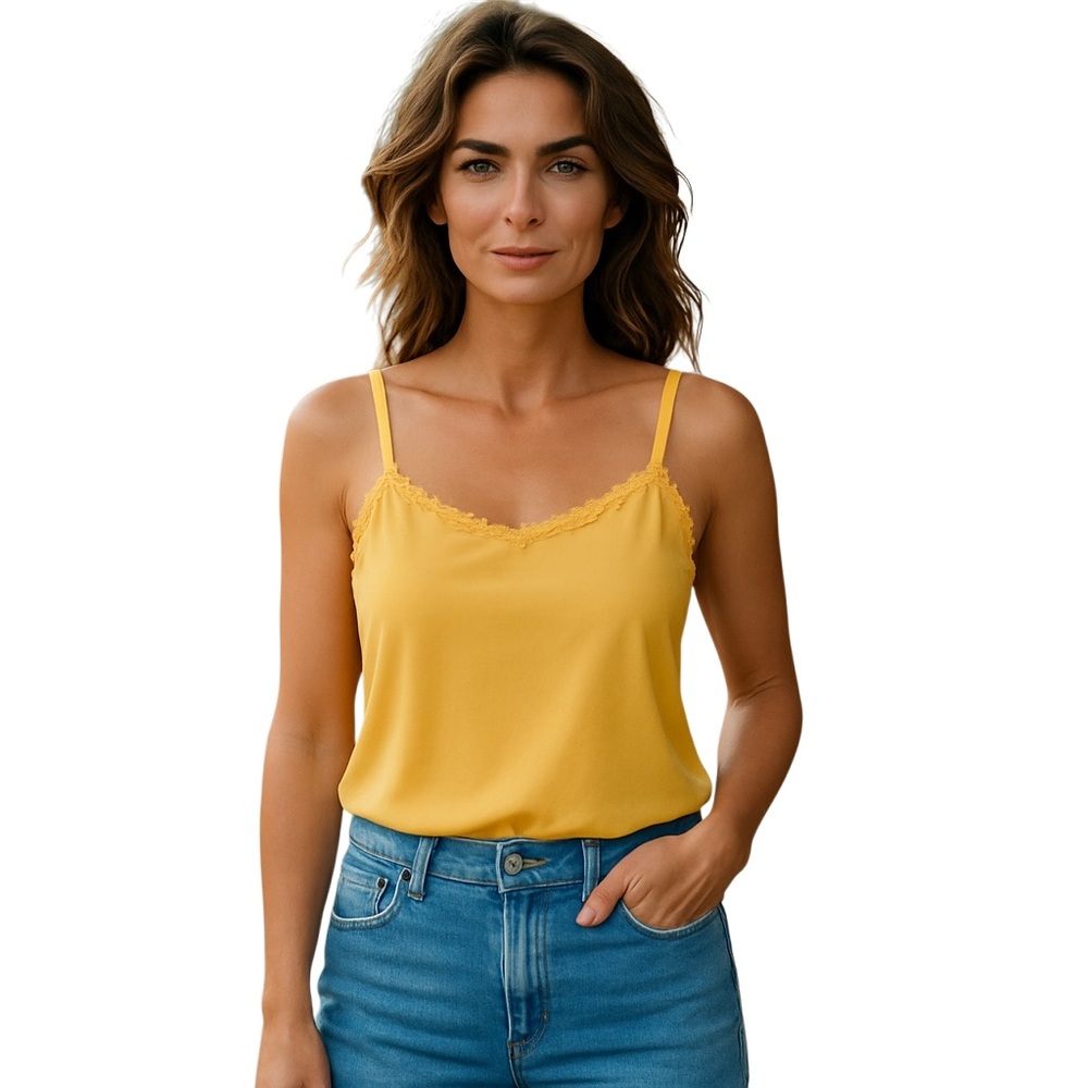 c.l.o.t.h.e.s. Yellow Fitted Sleeveless Camisole
